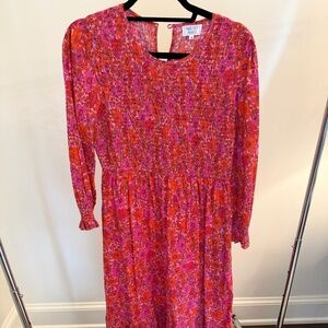 Pink City Prints Tuckernuck Poppy Isabel Classic smocked dress